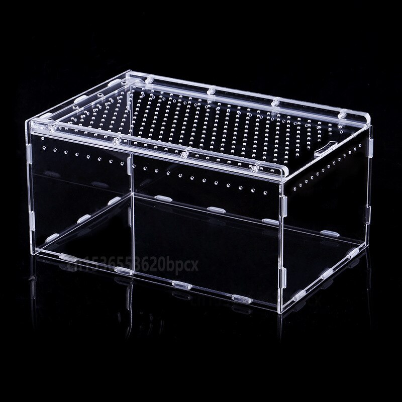 Alec Crawling Pet Terrarium Full Landscape Sliding Lid Terrarium Spider Gecko Snake Breeding Box Pet Box with Ventilation Holes