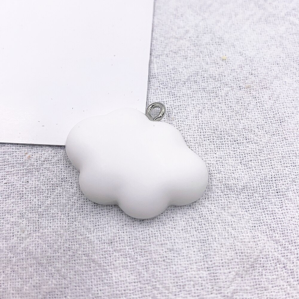 10 PCS CloudResin Charms Cute Pendant Findings Diy Earring Necklace Toys Keychain DIY Making Accessories