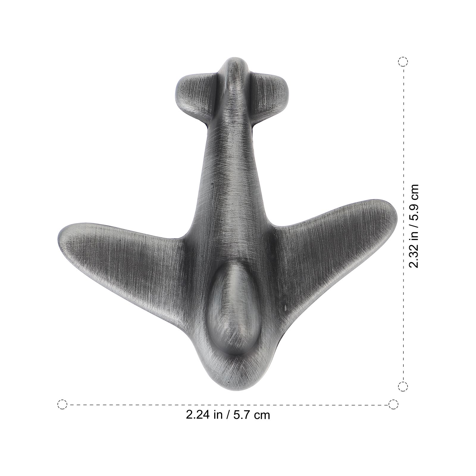 Zinc Alloy Airplane Shaped Drawer Knob Door H les Closet Wardrobe Dresser Pulls Grey Smooth Rust Proof Furniture Cabinet H
