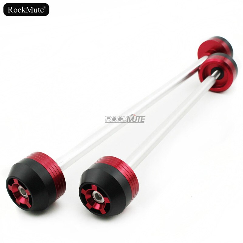 Motorcykel forbagaksel gaffel hjulbeskytter skydere cap pad faldbeskytter til ducati monster 749 2003 2004 2005