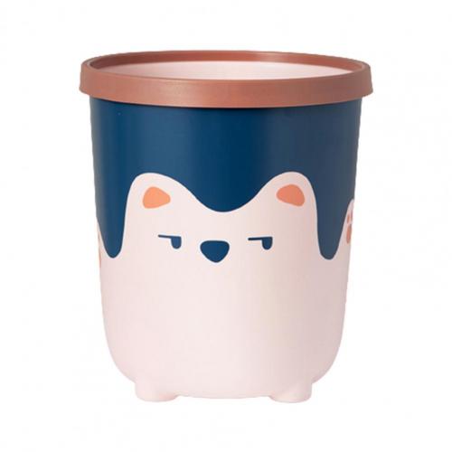 Multi-function Garbage Box Rubbish Garbage Bin PP Plastic Toilet Paper Box Large Capacity Bucket Waste Bin Home Garbage Can: Pink