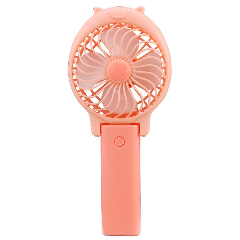 Portable Handheld Fan Mini Rechargeable Fan Cute Pig Shape Fan Mute Large Wind Fan
