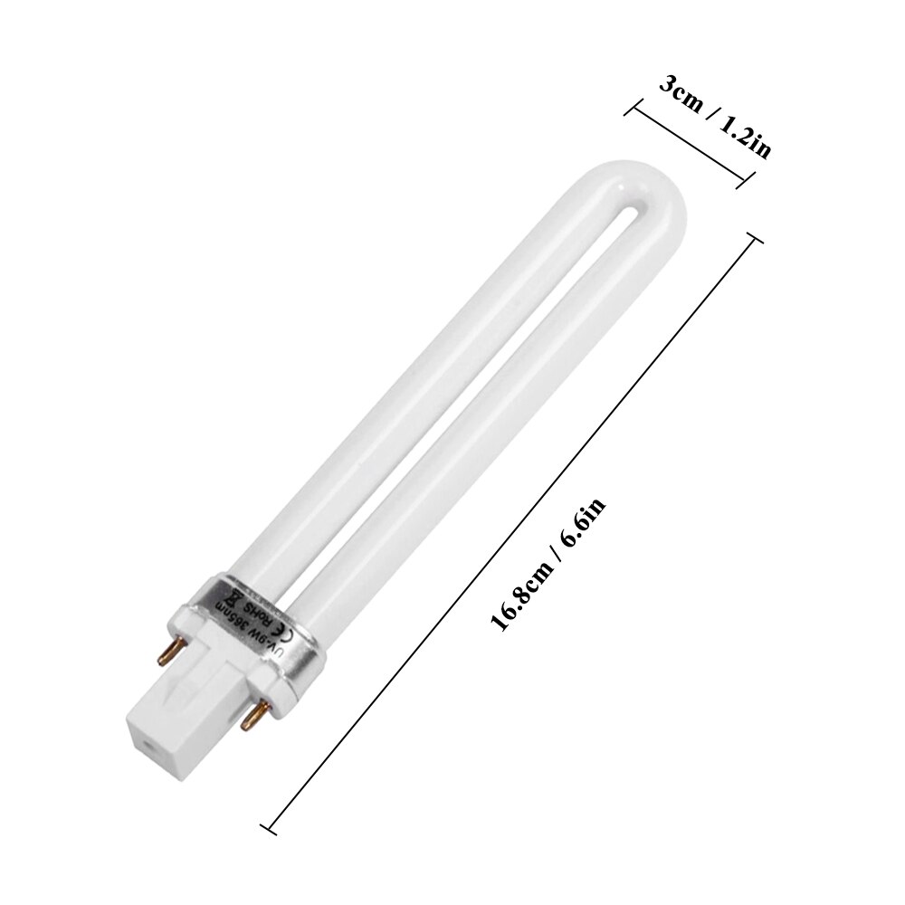 9 w/36 w UV Lamp Licht Voor Nail Art Droger Curing Lamp Vervanging U-vormige Lamp tube Nail Art Supplies