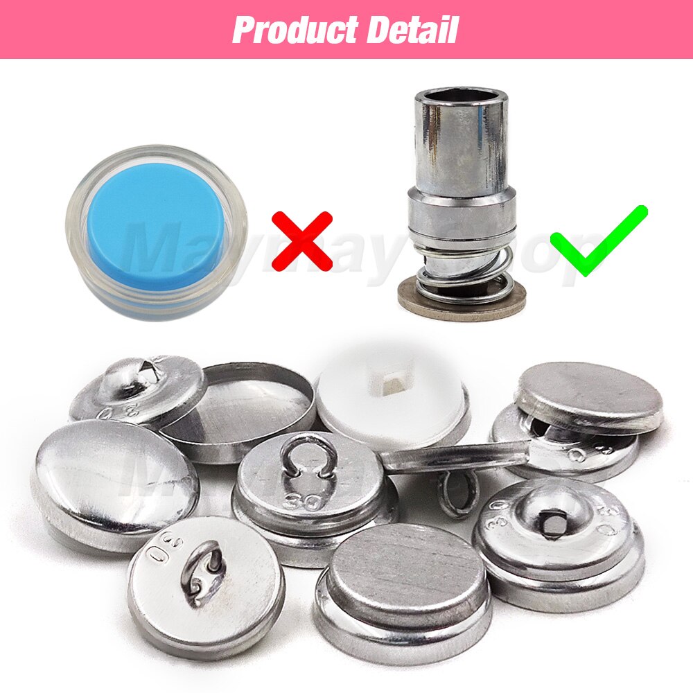 100 sets # 16-60 bedekte knop stoffen knoppen ronde broodvorm stoffen doek cover knoppen voor doe-het-zelf handgemaakte stoffen accessoires