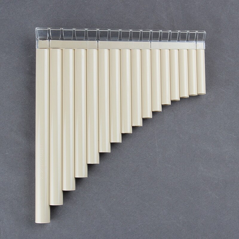 16 Pipes Pan Flute Pan Pipe G Key ABS Plastic Traditional Woodwind Musical Instrument for Beginner and Musical Lover