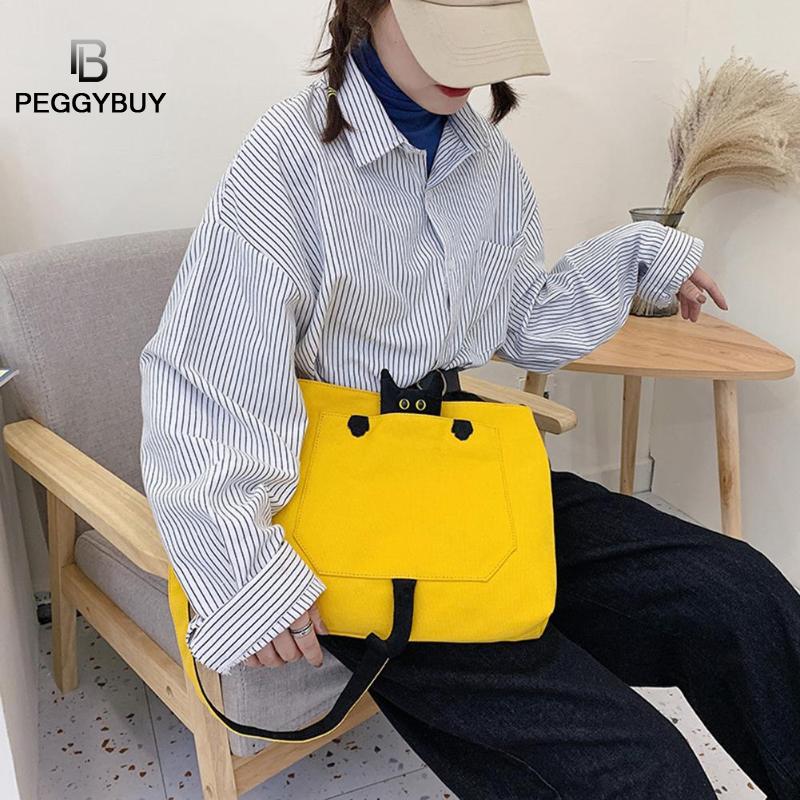 Vrouwen eenvoudige grote capaciteit canvas tas vintage rits flap tas canvas reistas vrouwen messenger crossbody tassen bolsos