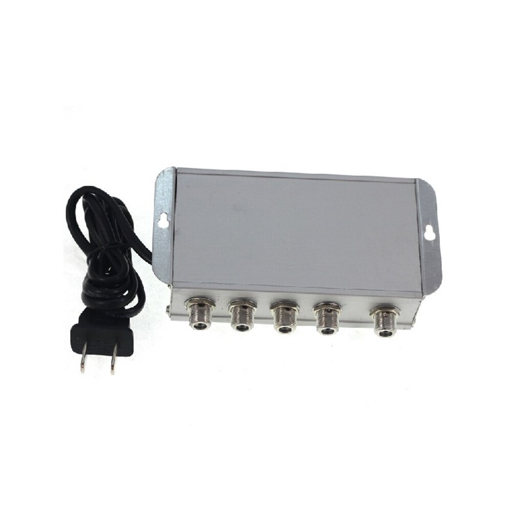 AC 220V 4 Way CATV Cable TV Signal Amplifier AMP Antenna Booster Splitter Set Broadband Home Tv Equipments