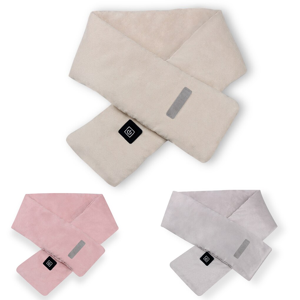 Sciarpe riscaldate da donna scaldacollo esterno temperatura regolabile 45-65 ℃ sciarpe riscaldanti portatile 5W traspirante ricaricabile