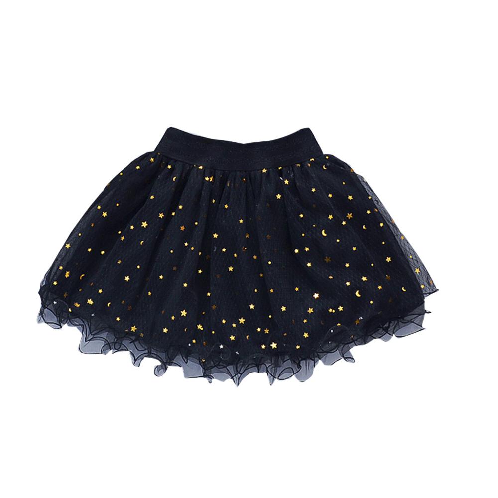 2020 new children's ballet dance skirt children sequin mesh tutu skirt frill skirt 3M-3Y Sequins sparkle skirt: Black / 14