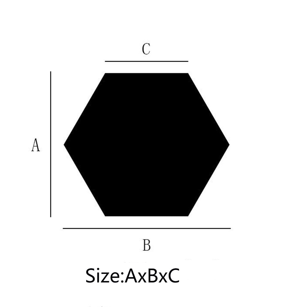 Adesivo decorativo 3d espelho 36 pçs/set, adesivos hexagonais para parede com restaurante, aisle, personalidade, espelho, sala, casa