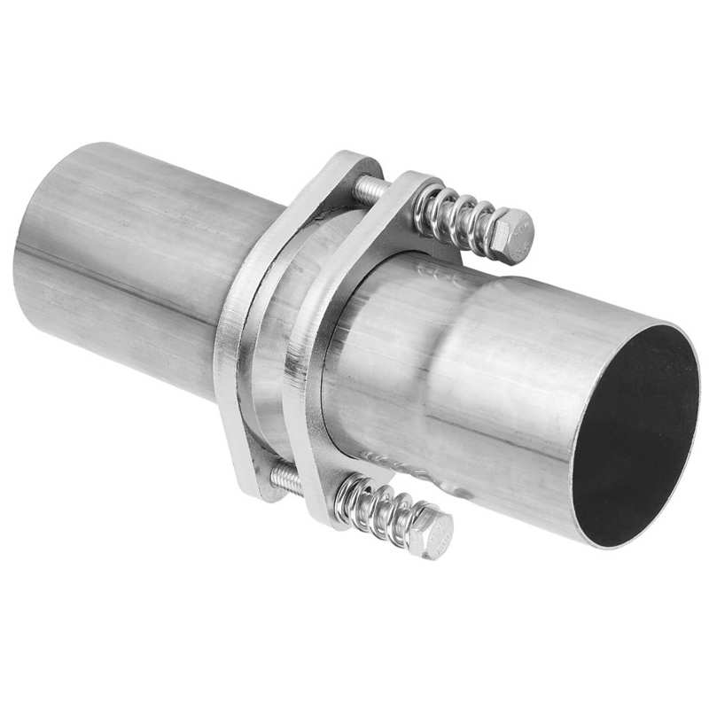 exhaust manifold stainless pipe Exhaust Flange Repair Pipe Kit W/ Spring Quick Fix Universal 2.75in ID To 2.75in OD