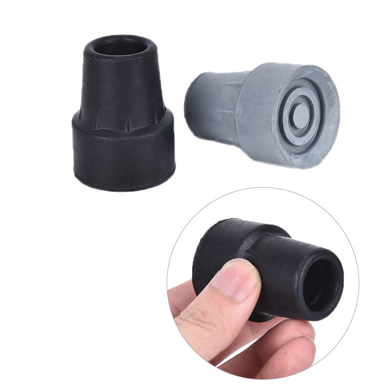 5 uds. De extremos de goma para bastón, punta de bastón, almohadilla para muletas de goma, virola de Metal pesado, parte inferior de 19mm, accesorios para bastón