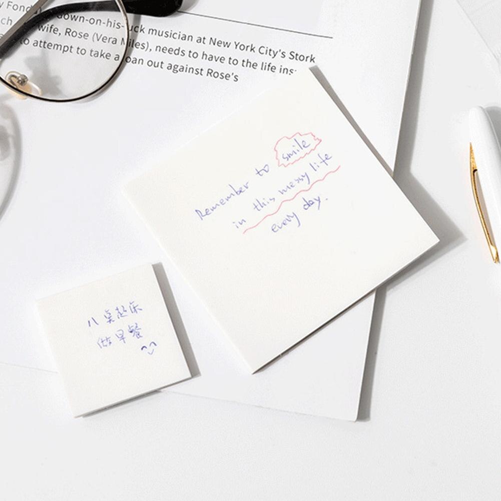 50 Sheets/pack Of Transparent Notepad Waterproof Sticky Notes Note Paper Daily To-do List Paper Memo Stickers Student Stationery