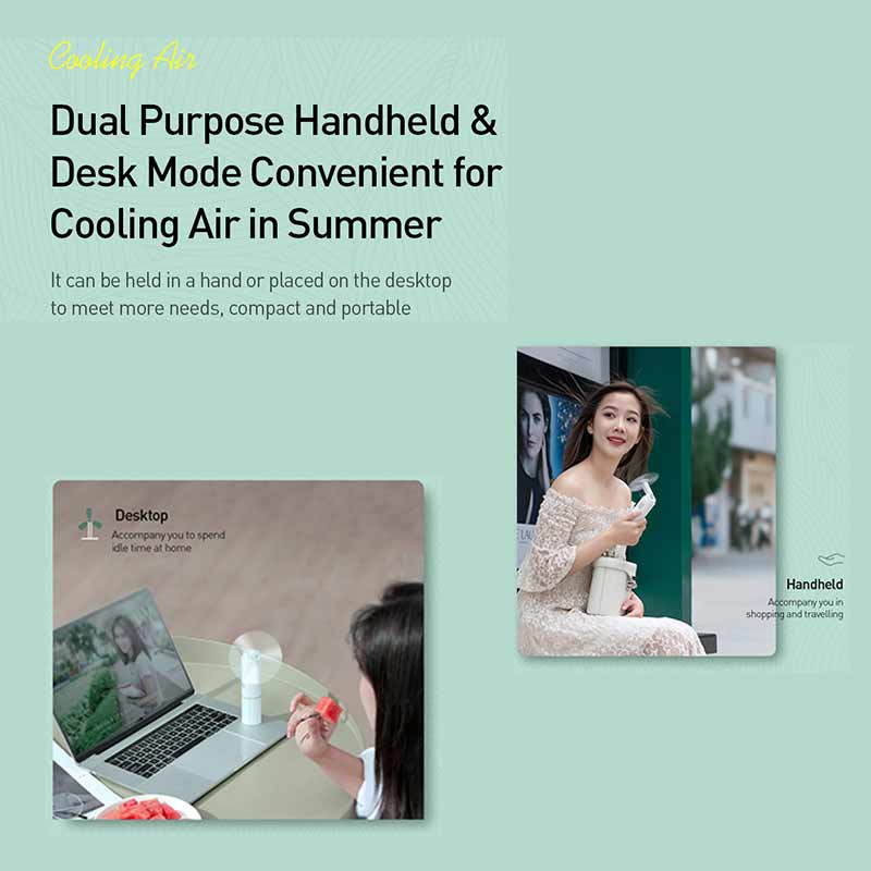 USB Trefoil Folding Fan Mini Electric Portable Fan Small Home Appliance Desktop Fan
