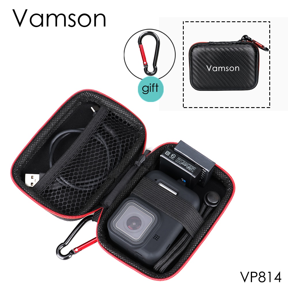 Vamson-caja protectora para GoPro Hero 8/7/6/5/4/3, accesorio de almacenamiento a prueba de golpes, cajita, VP814