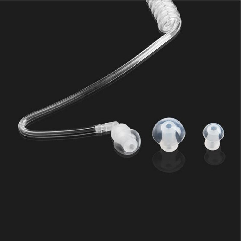Ear Hook single earphone Anti Headphone Radiation Air Spring Duct Earhook headset with mic for iphone sansung all phone