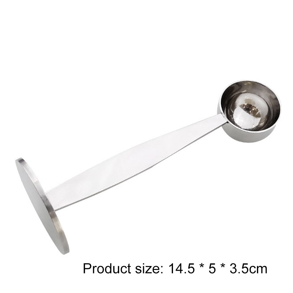2 in 1 Coffee beans Spoon Coffe Measuring Tamping Scoop Coffee Tamper Black Espresso Stand Kitchen Bar Coffee&amp;Tea Tools