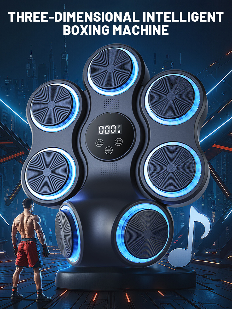 2025 nouvelle Machine de boxe musicale Bluetooth adulte cible murale électronique équipement de perforation cible murale gymnase équipement à domicile