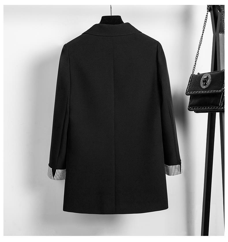 7XL grande taille femme costume noir costume printemps automne Blazers veste femme Net rouge costumes manteau femme
