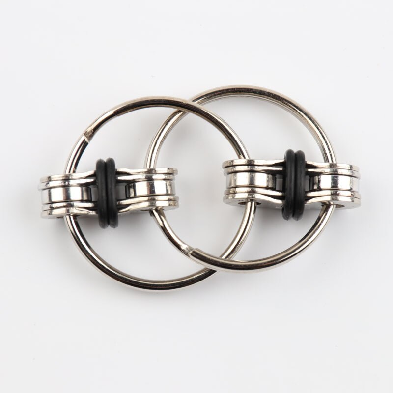 2 Stuks Sleutelhanger Fidget Speelgoed Decompressie Keten Vent Speelgoed Decompressie Fiets Sleutelhanger Stress Volwassen Party Speelgoed