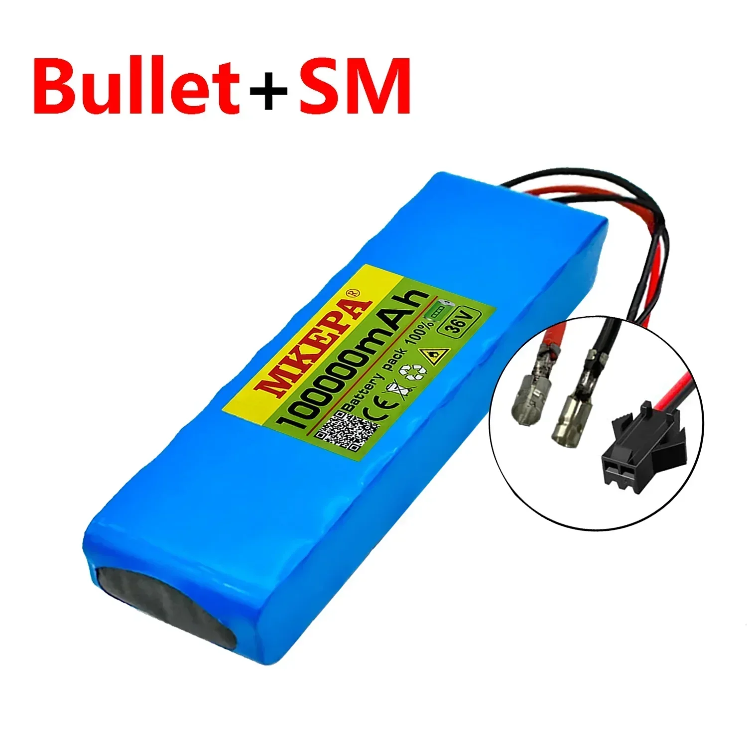 10S2P 36V 100000 mAh 36V Elektroroller-Batterie Lithium-Elektroroller 500W Elektroroller-Batterie 36V 10s2p-Batterie: Orange