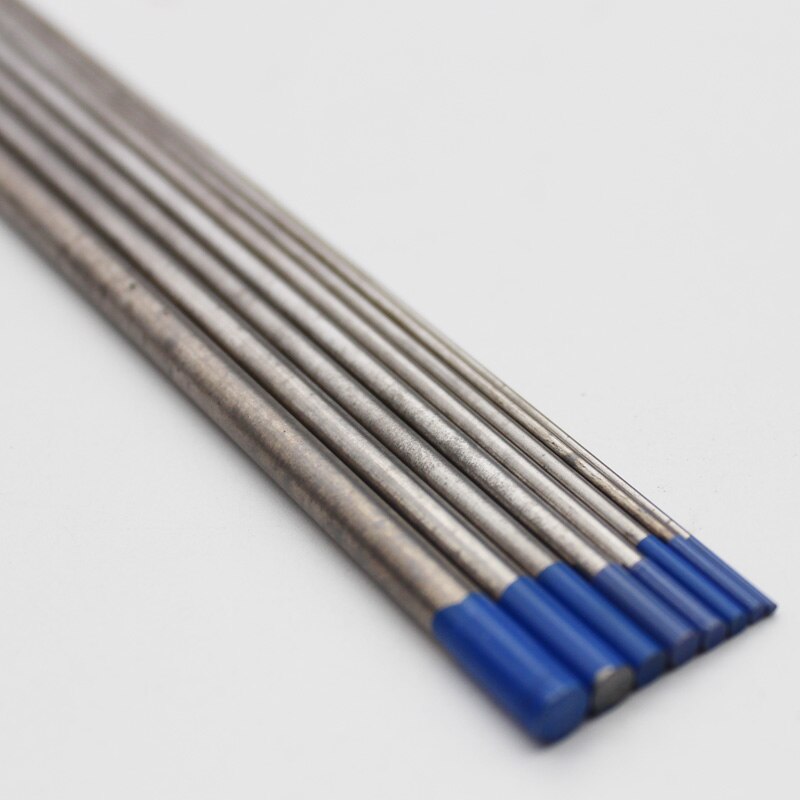 10pcs Tungsten Electrode TIG Welding Electrodes 1.0mm/1.6mm/2mm/2.4mm/3mm/3.2mm/4mm/4.8mm/6mm/6.4mm Blue 2% Lanthanat AC/DC
