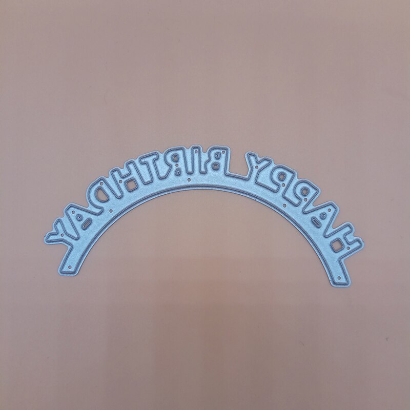 Gelukkige Verjaardag Woord Sentiment Stansmessen Punch Scrapbooking Sterft Metalen Embossing sterven voor Card Making