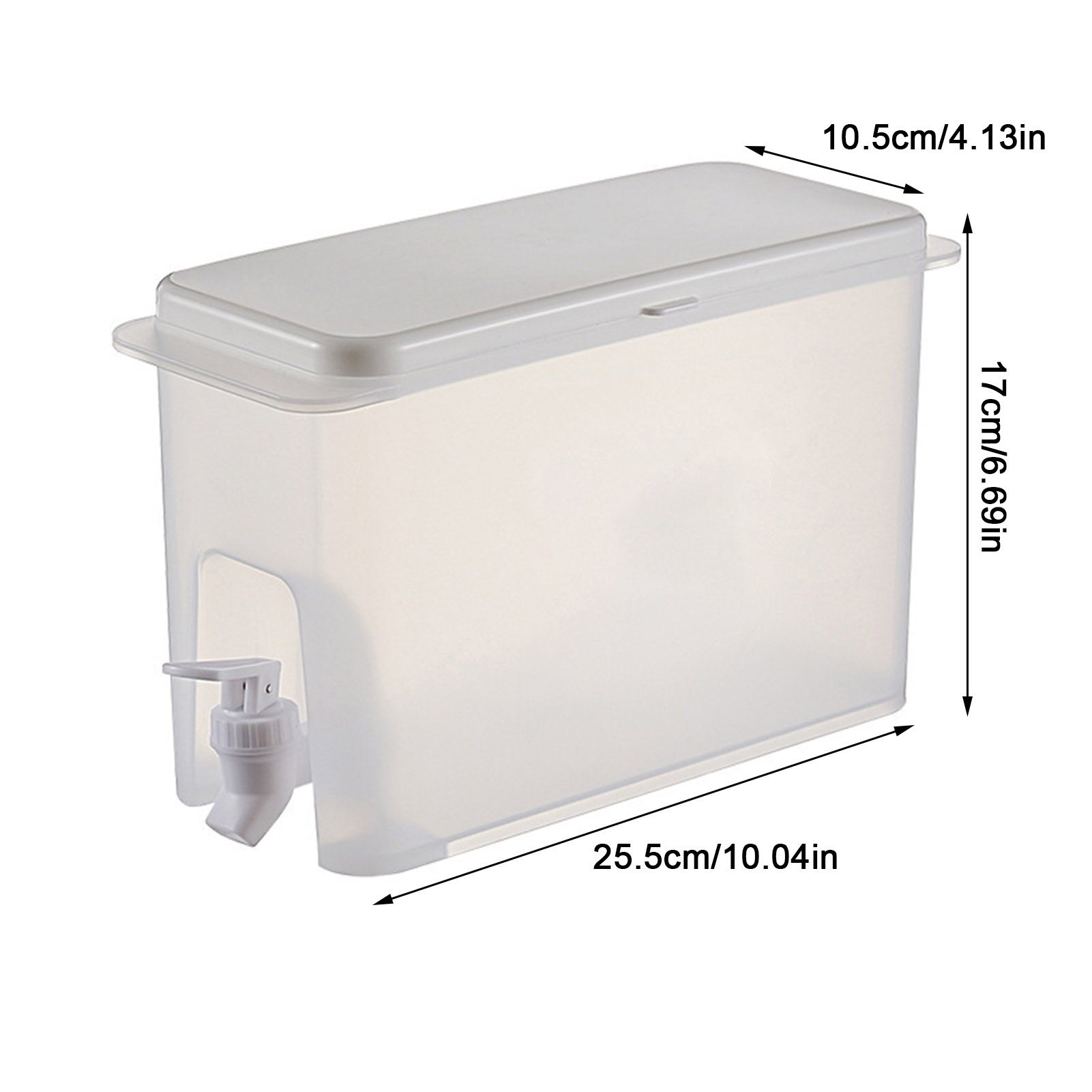 Large Refrigerator Cold Kettle With Faucet Lemonade Bottle Drinkware Kettle Pot Beverage Dispenser Cool Water Bucket Kitchen Box: 3.5L