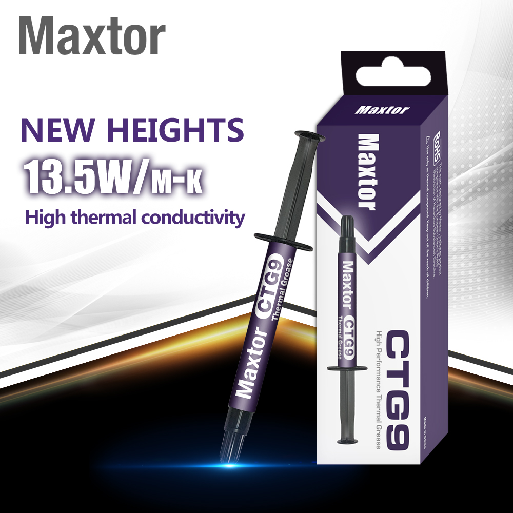 Maxtor-disipador térmico de pasta térmica CTG9 13,5 w/m-k, compuesto de alto rendimiento, grasa conductora, para CPU, GPU, Chipset, refrigeración de notebook