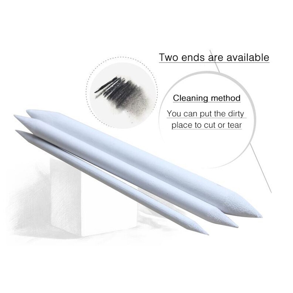 6pcs/set Blending Smudge Stump Stick Sketch Art White Drawing Charcoal Sketcking Tool Paper Pen Office School Painting Supplies
