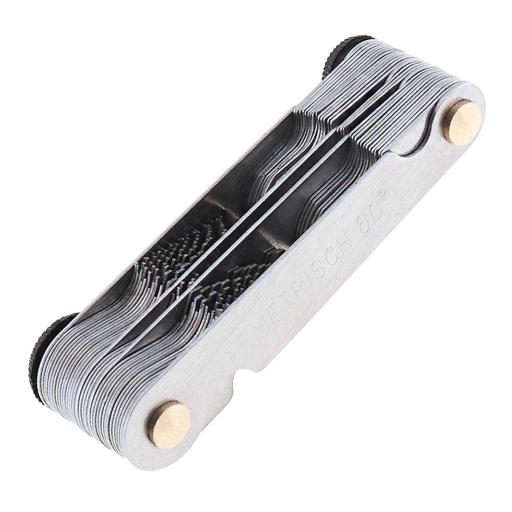 Screw Pitch Gauges Metric Inch Thread Plug Gear Tooth Measuring Carbon Steel Center Measurement 55 Degree​ Thread Gauge