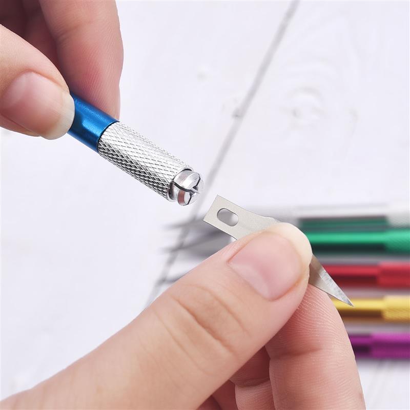 Engraving Cutter Metal Handle Craft Carving Sculpture Non-Slip Knife Safety Cutter Paper Knife Accessories