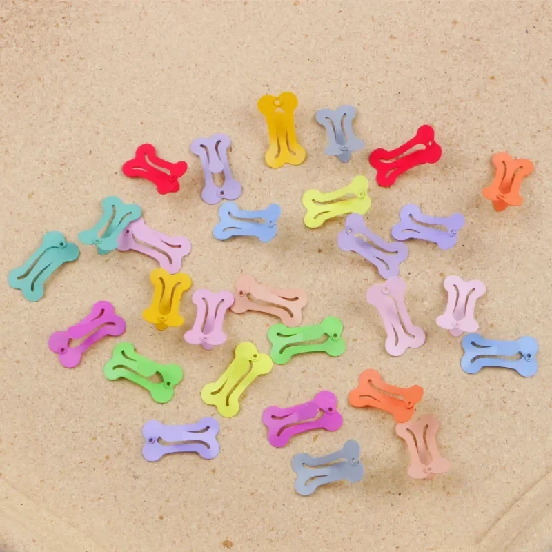 5/10/20 pçs grampos de cabelo para cães multicolorido presilhas pequeno osso snap grampos de cabelo para cão gato pet grooming arcos acessórios para o cabelo