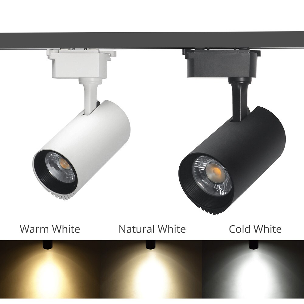 30W LED Track Lights Track Aluminum Spotlight Rail Light Fixtures Fruit Shop Clothes Store Shoe Night Lighting