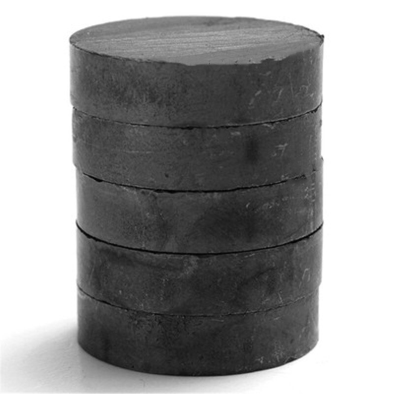 Lote de 2-500 unidades de imanes de ferrita de 10x5mm para nevera, anillo de imán de ferrita para imán para altavoces, negro, 10x5mm