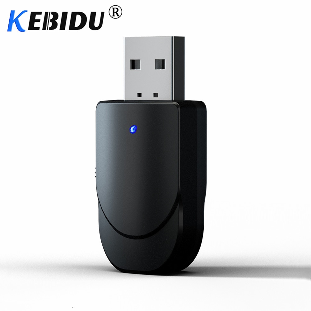 Kebidu-transmisor y receptor Bluetooth 2 en 1, adaptador de música inalámbrico con Bluetooth 5,0, Mini estéreo auxiliar de 3,5mm para Kit de coche, música y TV