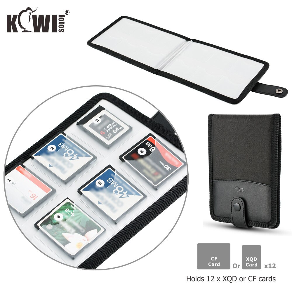Waterdichte Memory Card Case Storage Pouch Houder Organizer Voor 12 Xqd/Cf-kaart Draagbare Tas Card Keeper Protector Cover