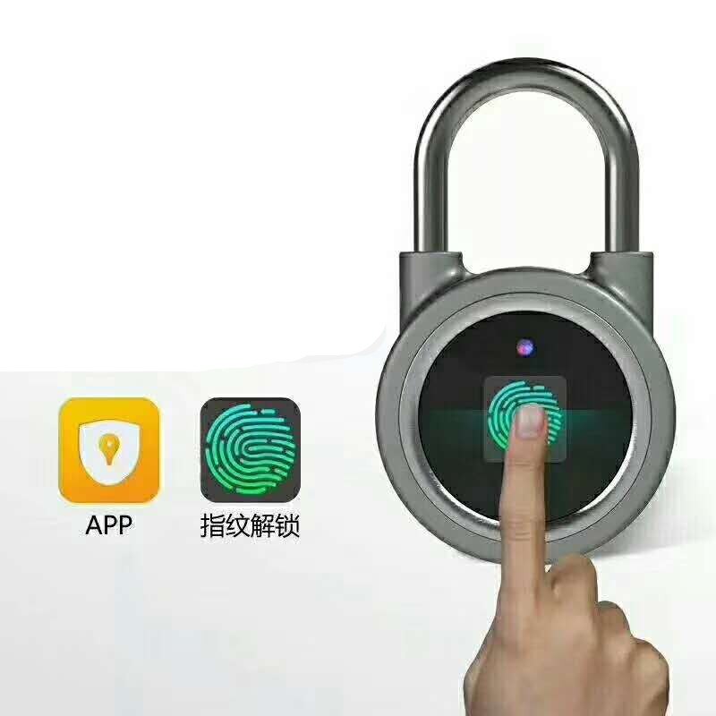 Wireless Bluetooth Fingerprint APP Remote Control Door Lock: Glod