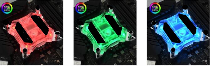 Bykski Intel CPU Water Block For Intel LGA 1366,115X,20XX, CPU Liquid Cooler Support 12V RGB/5V A-RGB/SYNC,CPU-XPH-T8: 12V 4Pin RGB