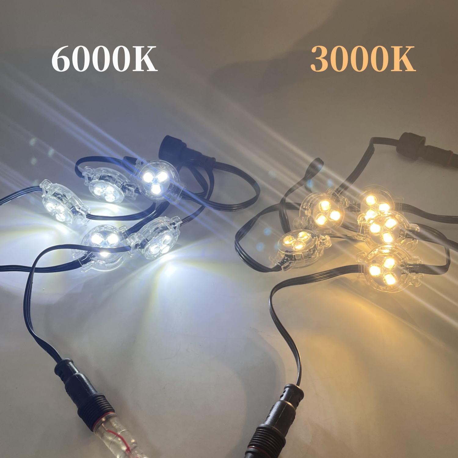 12V/24V 30mm RGBW Gemstone Lights Outdoor Waterproof Permanent Track Lights for Christmas Eave Lights with xConnect