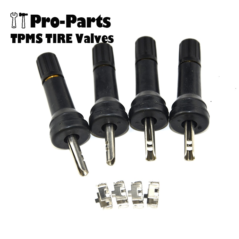4pcs TPMS sensor Replacement Rubber Tubeless Tire Pressure Monitoring System Rebuild Kit With Valve Stem for Nissan Patrol