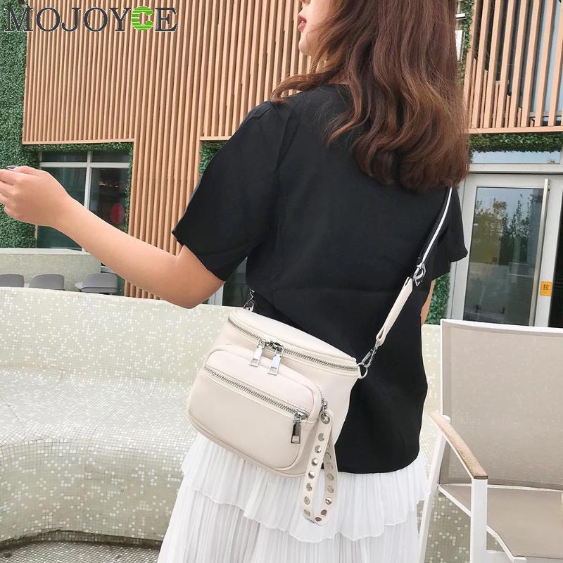 Female Casual Solid Color Shoulder Messenger Handbags Women Leather Large Capacity Zipper Crossbody Bags bolsa feminina