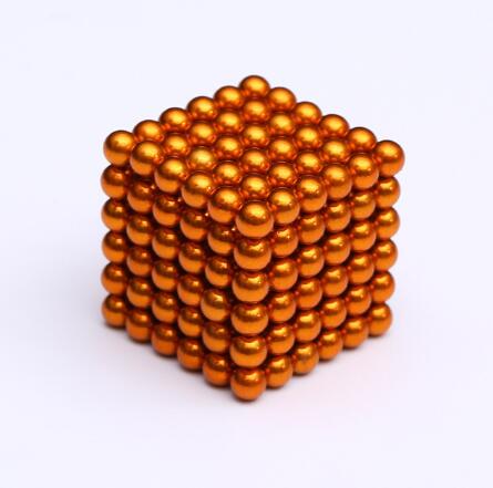 216 Pz/set 3D Magia Magnete Magnetico Blocchi Balls Sfera Cubo Perline di Costruzione Giocattoli Partito FAI DA TE Decorazione Accessori Per La Casa: Arancione