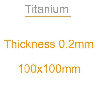 Grubość 0.2mm, pas z folii tytanowej, czysty tytan z blachy tytanowej, folia tytanowa o wysokiej czystości, odporność na korozję, wysoka temperatura: 0.2x100x100