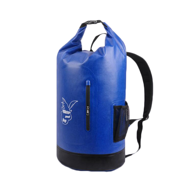 Goexplore Waterproof Bag 30L Outdoor Portable Shoulder Rafting River Trekking Diving Dry Bag PVC Folding Swimming backpack: deep blue