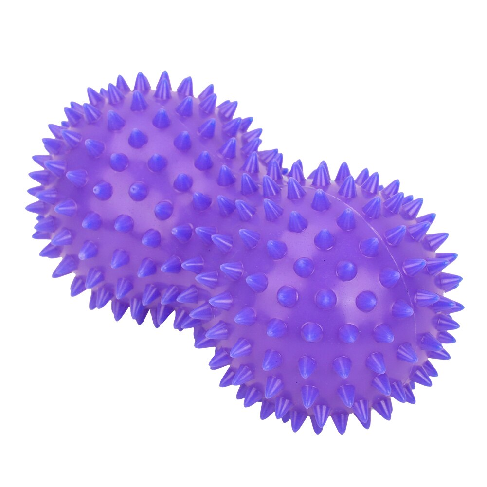 Peanut form massage fitness sport yoga bold lindre kroppen stress pvc resistent fod spiky muskel massager trigger point fod