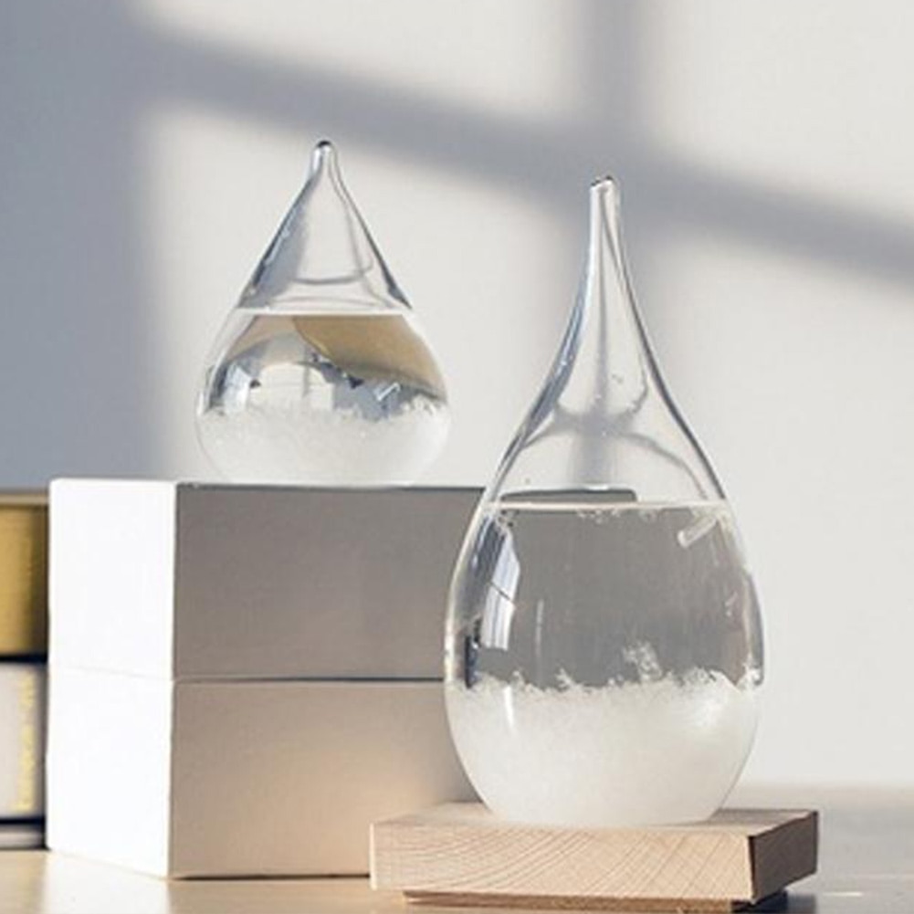 Barometer Shelf Wood Desktop Wooden Base Weather Forecast Bottle Base Storm Bottle Bracket M 9.5*9.5*2.2cm Glass Holder Support