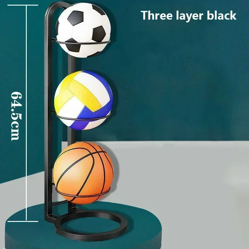 Indoor Children Basketball Storage Rack Put Ball Football Storage Basket Placed Rack Kindergarten Volleyball Stand Holder Space: Light Coffee