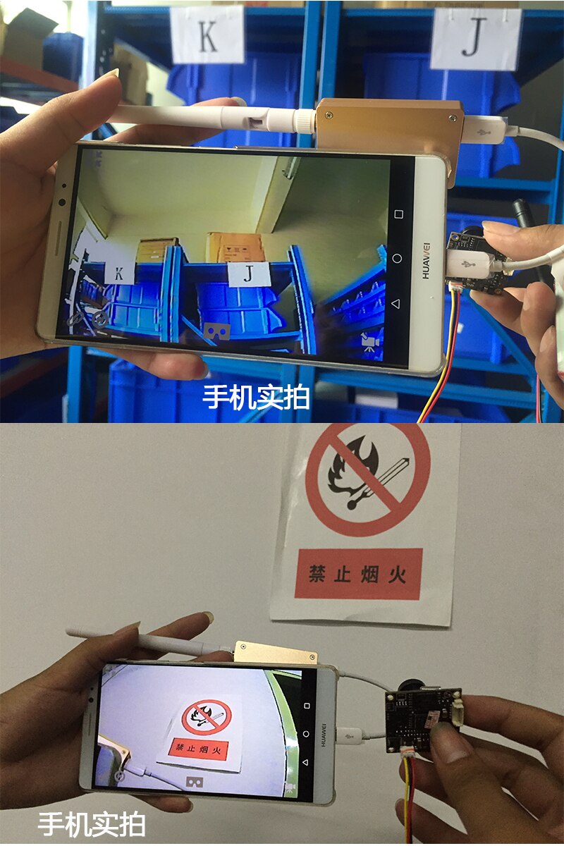 Mini vtx-cam 5.8g 48ch 100mw sender med 800 tvl kamera og skydroid otg uvc modtager til android mobiltelefon tablet rc