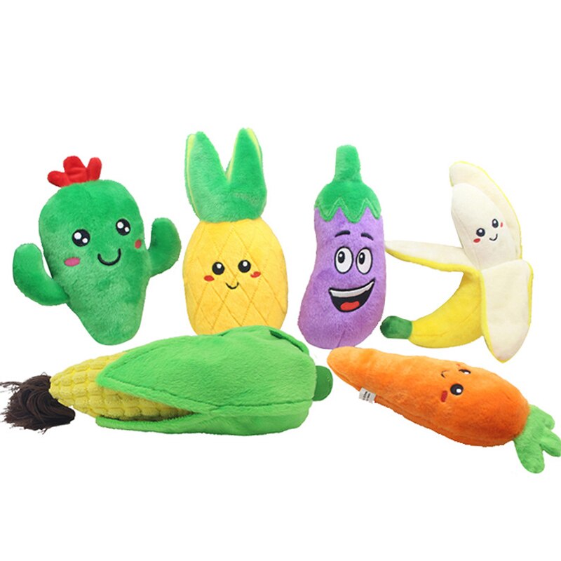 Kaktus grøntsager kæledyr legetøj ananas hund legetøj majs frugt kat hvalp knirke legetøj
